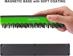 Mayouko 1/4" Magnetic Hex Bit Holder Rack Organizer, 43 Holes, 1/4-Inch Drill Bit Holder, Green&Blue, 2 Racks, Magnetic Bit Holder with Magnet Base for Screwdriver Bits