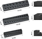 Magnetic Socket Organizer Holder Set – 3-Piece Tool Organizers Including 1/4", 3/8" and 1/2" Drive Socket Holder Metric 68 Pieces Socket Trays (Sockets are not Included)