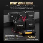 AUTOOL Car Battery Tester 12V 24V Automotive Battery Load Tester 30-2000 CCA, Battery Tester with Printer, Support Lithium Battery, Cranking & Charging & Leakage Test, Data Review Protection