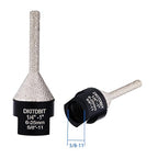 Tile Milling Chamfer Bit 1/4" - 1", Diamond Finger Sander Countersink Drill Bit, to Enlarge Bevel Edges & Holes in Porcelain Ceramic Granite Tiles, fit 5/8-11 Thread Angle Grinders, 6-25mm