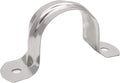 20 Pcs 1.5inch Rigid Pipe Strap,Two Hole Stainless Steel Strap U Bracket, Widened Tube Strap Tension Clip Assortment Kit Heavy Duty Pipe Clamp（50mm）