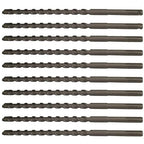 10PC,1/2" X10,Drill Bit Set, SDS Plus,Rotary Hammer Concrete Masonry Carbide Tip