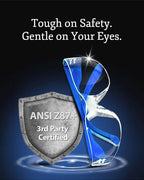 Aqulius Safety Glasses Bulk - 96-Pack, Multi-Color - Anti-Fog Safety Goggles & Protective Eyewear - Over Eyeglasses, Eye Protection for Shooting & Construction