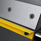 24" Box and Pan Brake, 0-135° Sheet Metal Bending Brake Industrial Precision Pan Metal Hand Brake Desktop with 20Ga Mild Steel Plate Bend for Carbon Steel Aluminum W-2420A