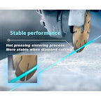 LSS 4 1/2 Inch Diamond Saw Blade,Dry or Wet Cutting Saw Blades for Sharp Cutting Concrete Stone Brick Masonry, Broadened Cutter Head (4.5")