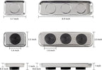 8 Pieces Magnetic Trays Set Stainless Steel Magnet Tool Tray Parts Holder for Screws, Sockets, Bolts, Pins, Mechanic's and Automotive