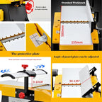Woodworking Planer 22.8"x6.1" 12000rpm Benchtop Electric Planer Flat Planer Electric Wood Jointer AC220V