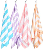 Dock & Bay Beach Towel - Quick Dry, Sand Free - Compact, Lightweight - 100% Recycled - Includes Bag - Cabana Light - Lombok Lilac - Large (160x90cm, 63x35)