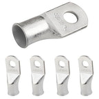 SELTERM 5pcs 3/0 AWG 3/8" Stud Tinned Copper Wire Lugs, Ring Terminals, Battery Cable Ends, 000 Gauge Ring Terminal Connectors, UL Marine Grade Electrical Terminal Connectors