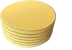 Starcke Premium 6 Inch No Hole Hook and Loop Grip Sanding Discs - Gold Aluminum Oxide - for Wood, Auto Body, Paint, Primer, Metal, and Plastics (25 Pack, 220 Grit)