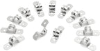 30Pcs 1/2 Inch Stainless Steel Conduit Clamps, Two Hole Strap U Bracket Rigid Pipe Strap Metal U Clamp Conduit Strap Tension Clips U-tube Clamp Heavy Duty