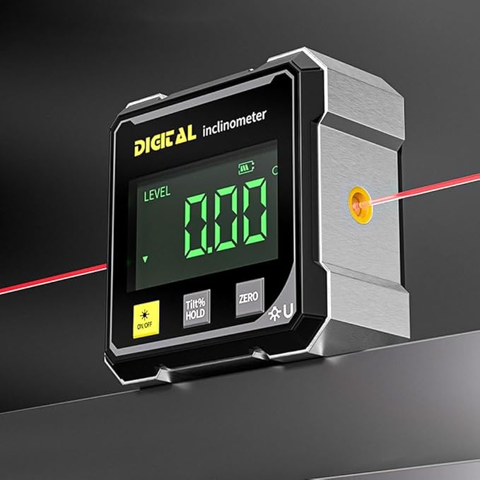 Digital Angle Finder,Digital Level,Inclinometer, Protractor Inclinometer Angle Cube Level Tool,Ultra-Accurate Readings,Used for Woodworking,Table Saw,and Construction
