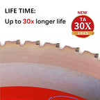 Metal Cutting Circular Saw Blade, Steel and Stainless Steel Cutting, The Cutting Head uses a Special Anti-Heat Sticking Coating with high Finish and Long Life,FMB 15 inch 72-Tooth 1" -TA