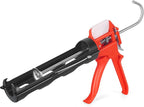 Caulking Gun, Silicone Sealant Caulk Gun for Caulking/Filling/Sealing, No Drip Hand Caulk gun with Ergonomic Grip,18:1 Thrust Ratio, Iron Smooth Rod for 10oz Caulk tubes