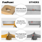 FivePears Forstner Drill Bit 1/2 inch Shank, 3-1/8 inch Cutting Diameter, Carbide Tipped Wood Hole Saw Auger Opener, Hole Opener Hinge Hole Cutter for Woodworking, Plastic, Plywood Products