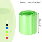 MECCANIXITY Battery Wrap PVC Heat Shrink Tubing 50mm Dia 80mm Flat 33 Feet(10meters) Light Green Good Insulation for Battery Pack