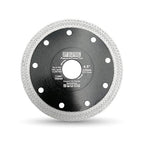 DT-DIATOOL Diamond Tile Blade 4-1/2 Inch Diamond Turbo X Mesh Rim Segement Circular Saw Blade for Procelain Ceramic Stoneware Marble Granite Fits 5/8"-7/8" Arbor
