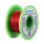 BNTECHGO 16 AWG Magnet Wire - Enameled Copper Wire - Enameled Magnet Winding Wire - 4 oz - 0.0492" Diameter 1 Spool Coil Red Temperature Rating 155℃ Widely Used for Transformers Inductors