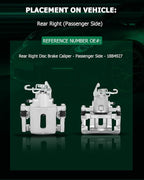 SCITOO Rear Right Brake Caliper With Bracket 18B4927 Compatible For Ford For Mustang 2005-2014