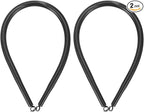 HARFINGTON 2pcs PVC Spring Tube Bender 12.5mm OD 520mm Long B Type Conduit Pipe Bender Bending Spring for Pipe Bending Devices in Home Hydropower, Black