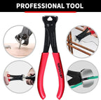 WISEUP Nail Puller, 7-inch Black Finish Chrome Vanadium Steel Carpenter's Pliers,End Cutting Pliers, for Staple Remover Tool or Flooring Installation Tools (7 inch)