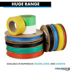 Kable Kontrol Heat Shrink Tubing - 3/32” Inch - 50' Ft Long, Red Polyolefin - 2:1 Industrial Shrink Tube & Cable Sleeve for Electrical Wire Insulation - Rated for 600 V