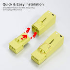 4Pcs Snap-on Quick Wire Connectors, 400V 6A 16-12 AWG, KV228-2P Connector for Luminaire Disconnect