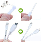 XHF 205 PCS Length 3.5" White 3:1 Waterproof Automotive Electrical Heat Shrink Tubing Assortment Kit Large Size Marine Grade Adhesive Lined Tube, Insulation Sealing