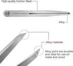 Alloy Leather Divider, Professional Navigation Divider Compass Geometry Tool, Metal Leather Work Scribe Tool Woodworking Drafting Carpenter Compass for Geometry