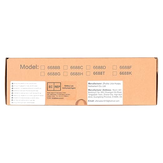 Megohmmeter 200 Gig Ohm Digital Insulation Resistance Tester 500V/1kV/2.5kV/5kV Auto Range Voltage,Resistance Tester with 1999 Count LCD Display, Data Hold, Back-Light-RQ-6688B（Orange）