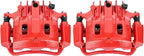 SCITOO Rear Left+Right Brake Calipers With Bracket 18-B4752 18-B4753 Compatible For Ford For Excursion 2000-2005 For Ford For F-250 Super Duty 2000-2004 For Ford For F-350 Super Duty 2000-2004