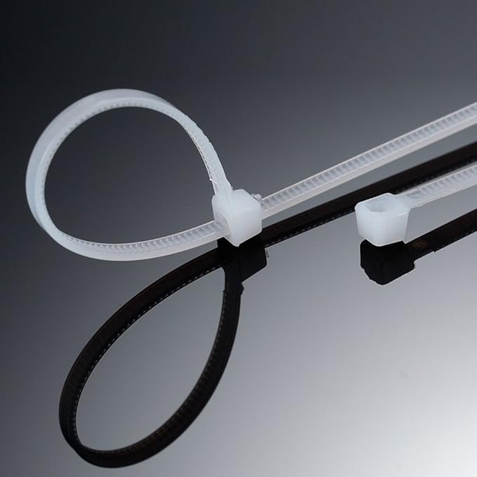 Self Locking Nylon Cable Zip Ties,4 6 8 10 12 Inches,Width 0.16inch,500Pcs HeavyDuty Wire Tie Wraps for Home,Office,Garden,Garage,Workshop (White)