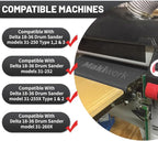 Drum Sander Feed Belt Conveyor Compatible with Delta 18-36 Drum Sander - 100 Grit Silicone Carbide, 18" x 47-1/2"