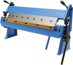 24" Pan and Box Brake Sheet Metal Precision, Industrial Box Metal Brake, 0-135° Sheet Metal Bending Brake Industrial Precision Pan Metal Hand Brake Desktop for Copper Plate, Aluminum Plate