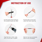 Nilight 650pcs Heat Shrink Tubing Kit-3:1 Ratio Electrical Wire Cable Sleeve Wrap Tube Assortment Flame Retardant Waterproof Insulation Protection