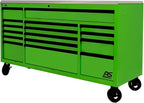 Homak 72” Roller Cabinet w/Stainless Steel Top RS Pro Workstation (Monster Green)