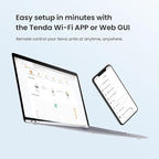 Tenda AX1500 Mesh WiFi 6 System Nova MX3 - Covers up to 3500 sq.ft - Whole Home WiFi 6 Mesh System - Gigabit Mesh Router for 80 Devices - Dual-Band Mesh Network - Replaces Wireless Router - 3-Pack