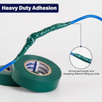 Green Electrical Tape PVC Vinyl - 2 Pack 3/4 In 60 Ft Heavy Duty Premium Electric Tape Flame Retardant Waterproof Strong Adhesive For Professional Grade General Purpose Home Vehicle Wiring Insulating
