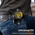 Tape Measure Holder & Tool Holder – Tool Belt Clip Compact Multi-Purpose Tool Belt Attachment for Professionals