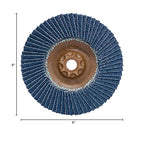 CS Unitec | 93499 | PLANTEX® Spitfire Premium Zirconia Flap Disc - Abrasives for Carbon Steel and Stainless Steel. 6" Diameter, 40 Grit, 7/8" Arbor. (Pack of 10). Made in Germany.