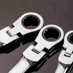 8pcs Flexible Ratchet Wrenches Set SAE 5/16” to 3/4“ Inch Standard Spanners Gear Ring Ratcheting Combination Flexi Wrench Kit Flex Flexible Head