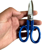 Elfcam® - 2 Pack Kevlar Scissors for Fiber Optic Cables, Super Multi Shears with Serrated Blade for Griping Materials, Multifunctional Cutters Made of High Carbon Alloy Steel, Manufactured by Nusharp