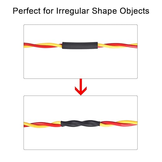 XHF 205 PCS Length 3.5" Black&Red 3:1 Waterproof Automotive Electrical Heat Shrink Tubing Assortment Kit Large Size Marine Grade Adhesive Lined Tube, Insulation Sealing