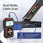 NOYAFA NF-8209S Network Cable Tester, Ethernet Cable Tester with CAT5, CAT6 Line Tracer, PoE, NCV, QCFunction,Length Test, Port Flashing,Fault Line Scan for Cable Grooming,LAN Network Cable Tracer Kit
