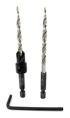 FTG USA Adjustable Wood Countersink Drill Bit #8 (11/64") with 1 Tapered Drill Bit for Woodworking