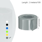 MECCANIXITY Battery Wrap PVC Heat Shrink Tubing 14mm Dia 23mm Flat 10 Feet(3meters) Silver Gray Good Insulation for Battery Pack