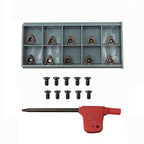 Lather Threading Tool Bit Set External Internal Threading Boring Bars Turning Tool Holders with 11IR A60 16ER 16IR AG60 Carbide Threading Inserts (11IR A60)