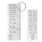 Wire/Metal Sheet Thickness Gauge Stainless Steel Welding Gage Plated Size Inspection Tool Wire Metal Sizes Thickness Gauge