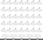 40 Pcs Cable Labels Hook and Loop Cable Labels Self Adhesive Writable Cable Wraps Paste Wire Tags Mini Waterproof Cable Tags for Electronics Computers Management Organizer Identification