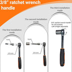 42 Piece Socket & Socket Wrench Sets 1/4 Drive Metric 4-13mm & SAE 5/32"-1/2", 3/8 Drive Metric 14-17mm, 1/4 Adaptors and Extensions, Mini Ratchet Angle Screwdriver and Bit